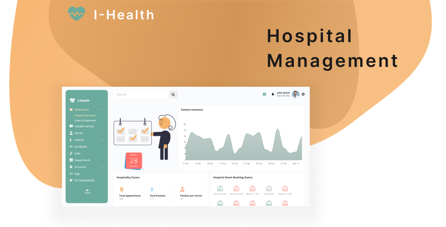 Ihealth - Hospital Management Admin Template Bootstrap 5.x